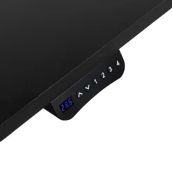 Flash Furniture 48" Wide Black Electric Height Adjustable Standing Desk With Designer Armless White Ribbed Swivel Task Office Chair 22 Flash Furniture 48" Wide Black Electric Height Adjustable Standing Desk With Designer Armless White Ribbed Swivel Task Office Chair -Flash Furniture GUEST e0a25fca 9af5 4821 b149 96fd682438a2