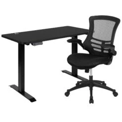 Flash Furniture 48"W X 24"D Electric Height Adjustable Standing Desk With Mesh Swivel Ergonomic Task Office Chair 19 Flash Furniture 48"W X 24"D Electric Height Adjustable Standing Desk With Mesh Swivel Ergonomic Task Office Chair -Flash Furniture GUEST e1bb74cf 6fad 4419 90fe 08e14f0da9a5