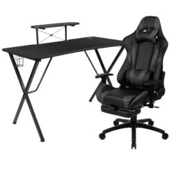 Flash Furniture Gaming Desk And Footrest Reclining Gaming Chair Set With Cup Holder, Headphone Hook, And Monitor/Smartphone Stand 26 Flash Furniture Gaming Desk And Footrest Reclining Gaming Chair Set With Cup Holder, Headphone Hook, And Monitor/Smartphone Stand -Flash Furniture GUEST e1c947e8 505a 4ab7 aae4 99e0c9f78e53