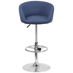 Flash Furniture Contemporary Adjustable Height Barstool With Barrel Back And Chrome Base -Flash Furniture GUEST e216193e c206 45ab 8733 754da2e00b82