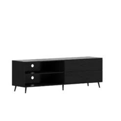 Flash Furniture Nelson 65" Mid Century Modern TV Stand For Up To 60" TV's With Adjustable Shelf And Storage Drawers -Flash Furniture GUEST e2437eb0 d667 4d58 8430 2184dc0c15fa