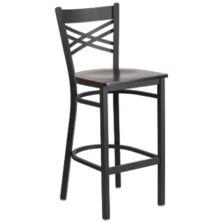 Flash Furniture Black ''X'' Back Metal Restaurant Barstool 22 Flash Furniture Black ''X'' Back Metal Restaurant Barstool -Flash Furniture GUEST e28855d8 a0ac 4ad5 a8a1 5dfa8ec2c2fb
