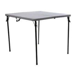 Flash Furniture 2.83-Foot Square Bi-Fold Plastic Folding Table With Carrying Handle 25 Flash Furniture 2.83-Foot Square Bi-Fold Plastic Folding Table With Carrying Handle -Flash Furniture GUEST e2b68e00 27b1 48c1 b1a5 946f16f157a0