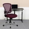 Flash Furniture Mid-Back Mesh Swivel Task Office Chair With Chrome Base And Arms