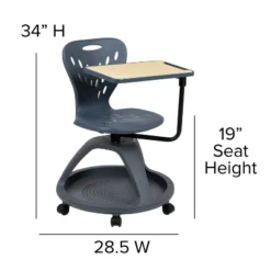 Flash Furniture Dark Gray Mobile Desk Chair With 360 Degree Tablet Rotation And Under Seat Storage Cubby 14 Flash Furniture Dark Gray Mobile Desk Chair With 360 Degree Tablet Rotation And Under Seat Storage Cubby -Flash Furniture GUEST e5489c53 2514 49d8 906d 6c00b3449d20