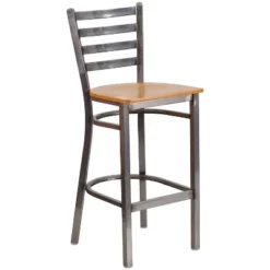 Flash Furniture Clear Coated Ladder Back Metal Restaurant Barstool 20 Flash Furniture Clear Coated Ladder Back Metal Restaurant Barstool -Flash Furniture GUEST e5916e84 aeed 4b6c 8c3c 302e050de374