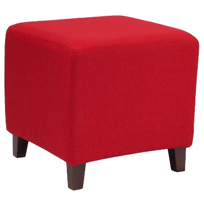 Flash Furniture Ascalon Taut Upholstered Cube Ottoman Pouf 6 Flash Furniture Ascalon Taut Upholstered Cube Ottoman Pouf - Image 6