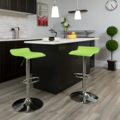 Flash Furniture Contemporary Vinyl Adjustable Height Barstool With Solid Wave Seat And Chrome Base 26 Flash Furniture Contemporary Vinyl Adjustable Height Barstool With Solid Wave Seat And Chrome Base -Flash Furniture GUEST e61b9aa1 dc8d 4b23 a79a 8d6e01fd0854