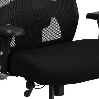 Flash Furniture HERCULES Series 24/7 Intensive Use Big & Tall 500 Lb. Rated Black Mesh Executive Ergonomic Office Chair With Ratchet Back 5 Flash Furniture HERCULES Series 24/7 Intensive Use Big & Tall 500 Lb. Rated Black Mesh Executive Ergonomic Office Chair With Ratchet Back - Image 5