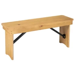 Flash Furniture HERCULES Series 40" X 12" Solid Pine Folding Farm Bench 29 Flash Furniture HERCULES Series 40" X 12" Solid Pine Folding Farm Bench -Flash Furniture GUEST e7056c52 9803 45da af39 19b858545cf9