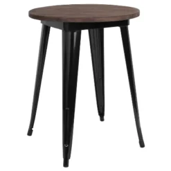 Flash Furniture 24" Round Metal Indoor Table With Rustic Wood Top 8 Flash Furniture 24" Round Metal Indoor Table With Rustic Wood Top -Flash Furniture GUEST e808f76f b488 4f38 9503 9fb51836c741
