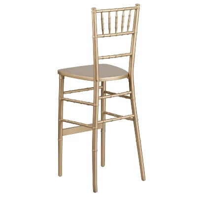 Flash Furniture HERCULES Series Gold Wood Chiavari Barstool 6 Flash Furniture HERCULES Series Gold Wood Chiavari Barstool - Image 6