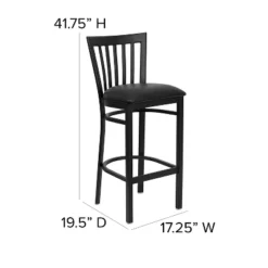 Flash Furniture Black School House Back Metal Restaurant Barstool 13 Flash Furniture Black School House Back Metal Restaurant Barstool -Flash Furniture GUEST e85922d2 054c 460f 9246 06600028b923
