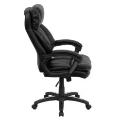 Flash Furniture Iris High Back Black LeatherSoft Executive Swivel Ergonomic Office Chair With Plush Headrest, Extensive Padding And Arms 7 Flash Furniture Iris High Back Black LeatherSoft Executive Swivel Ergonomic Office Chair With Plush Headrest, Extensive Padding And Arms -Flash Furniture GUEST e93eba96 f7a5 44cc 99ed 496f3cd3673d