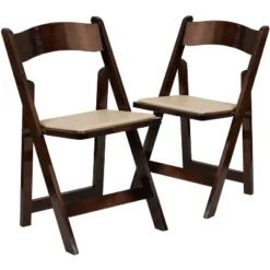 Flash Furniture 2 Pack HERCULES Series Wood Folding Chair With Vinyl Padded Seat -Flash Furniture GUEST eafc7683 8fa5 4d9b 9af0 80ae79d49c75