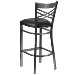 Flash Furniture Clear Coated ''X'' Back Metal Restaurant Barstool 17 Flash Furniture Clear Coated ''X'' Back Metal Restaurant Barstool -Flash Furniture GUEST eb3e2e24 b9e9 44f4 b10c a1e4ce44901e