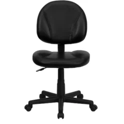 Mid-Back Black Leather Ergonomic Swivel Task Chair - Belnick 5 Mid-Back Black Leather Ergonomic Swivel Task Chair - Belnick -Flash Furniture GUEST ed4a5cc6 98c8 40c1 a22f ac766833af2b