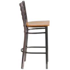 Flash Furniture Clear Coated Ladder Back Metal Restaurant Barstool 17 Flash Furniture Clear Coated Ladder Back Metal Restaurant Barstool -Flash Furniture GUEST ed5b592a e74a 4b23 8560 6bb4f7252c54