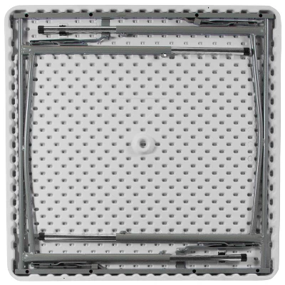 Flash Furniture 2.79-Foot Square Height Adjustable Granite White Plastic Folding Table 6 Flash Furniture 2.79-Foot Square Height Adjustable Granite White Plastic Folding Table - Image 6