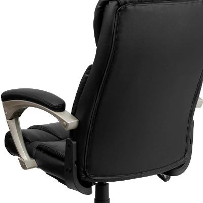Flash Furniture Hansel High Back Folding Black LeatherSoft Executive Swivel Office Chair With Arms 5 Flash Furniture Hansel High Back Folding Black LeatherSoft Executive Swivel Office Chair With Arms - Image 5