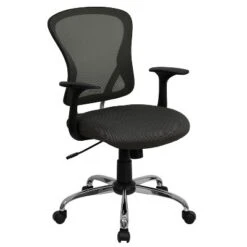 Flash Furniture Mid-Back Mesh Swivel Task Office Chair With Chrome Base And Arms 25 Flash Furniture Mid-Back Mesh Swivel Task Office Chair With Chrome Base And Arms -Flash Furniture GUEST f0e97866 64de 4c84 b919 a48552ccd8aa