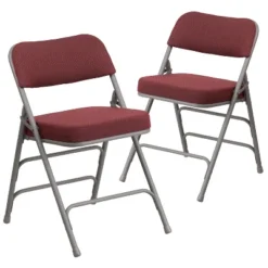 Flash Furniture 2 Pack HERCULES Series Premium Curved Triple Braced & Hinged Fabric Upholstered Metal Folding Chair 23 Flash Furniture 2 Pack HERCULES Series Premium Curved Triple Braced & Hinged Fabric Upholstered Metal Folding Chair -Flash Furniture GUEST f13d9e06 cfdd 4a85 8452 5936b550417f