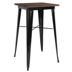 Flash Furniture 23.5" Square Metal Indoor Bar Height Table With Rustic Wood Top 8 Flash Furniture 23.5" Square Metal Indoor Bar Height Table With Rustic Wood Top -Flash Furniture GUEST f5183907 0876 46cf 9af1 705bf482611b