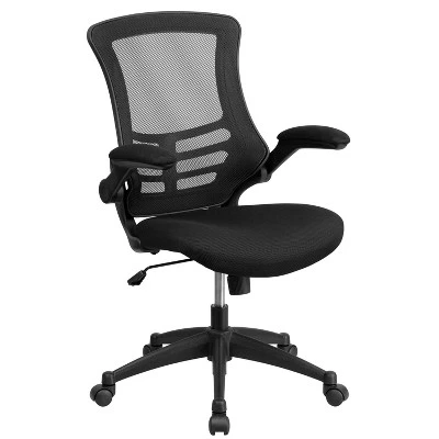 Flash Furniture Work From Home Kit - Black Computer Desk, Ergonomic Mesh Office Chair And Locking Mobile Filing Cabinet With Side Handles 6 Flash Furniture Work From Home Kit - Black Computer Desk, Ergonomic Mesh Office Chair And Locking Mobile Filing Cabinet With Side Handles - Image 6