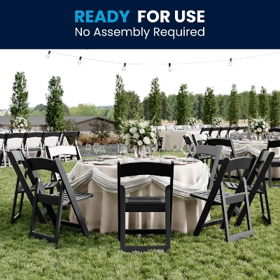 Flash Furniture 4 Pack HERCULES Series 800 Lb. Capacity Resin Folding Chair With Slatted Seat 13 Flash Furniture 4 Pack HERCULES Series 800 Lb. Capacity Resin Folding Chair With Slatted Seat - Image 13