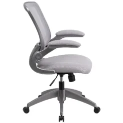 Flash Furniture Mid-Back Mesh Swivel Ergonomic Task Office Chair With Gray Frame And Flip-Up Arms -Flash Furniture GUEST f5d8cb2c 259e 4bbf 998f f88f5410ab7d