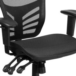 Flash Furniture Mid-Back Transparent Black Mesh Multifunction Executive Swivel Ergonomic Office Chair With Adjustable Arms 13 Flash Furniture Mid-Back Transparent Black Mesh Multifunction Executive Swivel Ergonomic Office Chair With Adjustable Arms -Flash Furniture GUEST f62d9757 bc7a 41e1 8038 47efcbc5cd0e