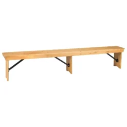 Flash Furniture HERCULES Series 8' X 12'' Solid Pine Folding Farm Bench With 3 Legs 27 Flash Furniture HERCULES Series 8' X 12'' Solid Pine Folding Farm Bench With 3 Legs -Flash Furniture GUEST f6b0c9c3 e3c2 4f74 b27c c584cca9a41e