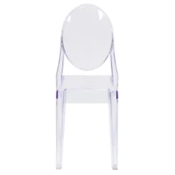 Flash Furniture Ghost Side Chair In Transparent Crystal -Flash Furniture GUEST f6c18da6 4ef2 4d7d 9151 9df08a461f7f