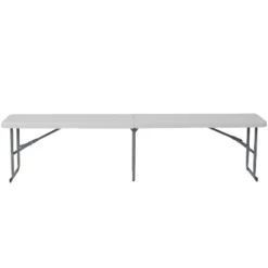 Flash Furniture 10.25''W X 71''L Bi-Fold Granite White Plastic Bench With Carrying Handle 12 Flash Furniture 10.25''W X 71''L Bi-Fold Granite White Plastic Bench With Carrying Handle -Flash Furniture GUEST f7865530 359b 44cb 9619 16fabaedf908