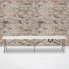 Flash Furniture 11''W X 72"L Bi-Fold Granite White Folding Bench With Carrying Handle