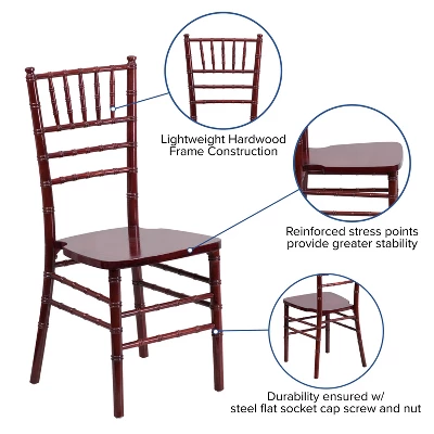 Flash Furniture HERCULES Series Wood Chiavari Chair 2 Flash Furniture HERCULES Series Wood Chiavari Chair - Image 2