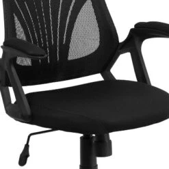 Flash Furniture Mid-Back Designer Black Mesh Swivel Task Office Chair With Open Arms 13 Flash Furniture Mid-Back Designer Black Mesh Swivel Task Office Chair With Open Arms -Flash Furniture GUEST fa3f44b6 0f77 456c 883b 96b3d8d20c71