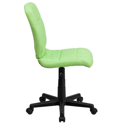 Flash Furniture Mid-Back Quilted Vinyl Swivel Task Office Chair 7 Flash Furniture Mid-Back Quilted Vinyl Swivel Task Office Chair - Image 7