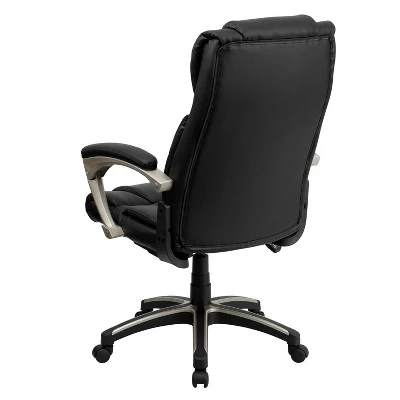 Flash Furniture Hansel High Back Folding Black LeatherSoft Executive Swivel Office Chair With Arms 6 Flash Furniture Hansel High Back Folding Black LeatherSoft Executive Swivel Office Chair With Arms - Image 6
