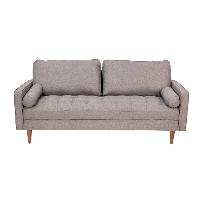 Flash Furniture Hudson Mid-Century Modern Sofa With Tufted Upholstery & Solid Wood Legs 10 Flash Furniture Hudson Mid-Century Modern Sofa With Tufted Upholstery & Solid Wood Legs - Image 10
