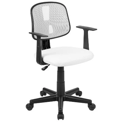 Flash Furniture Flash Fundamentals Mid-Back Mesh Swivel Task Office Chair With Pivot Back And Arms 13 Flash Furniture Flash Fundamentals Mid-Back Mesh Swivel Task Office Chair With Pivot Back And Arms - Image 13