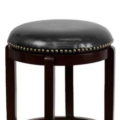 Flash Furniture 24'' High Backless Wood Counter Height Stool With LeatherSoft Swivel Seat 10 Flash Furniture 24'' High Backless Wood Counter Height Stool With LeatherSoft Swivel Seat -Flash Furniture GUEST fd398609 fa26 48b3 a193 a57038f4b05f