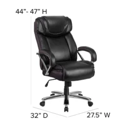 Flash Furniture HERCULES Series Big & Tall 500 Lb. Rated LeatherSoft Executive Swivel Ergonomic Office Chair With Extra Wide Seat -Flash Furniture GUEST fdc330bb 72c4 41df bfea 1279940affa4
