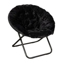 Flash Furniture Gwen 38" Oversize Portable Faux Fur Folding Saucer Moon Chair For Dorm And Bedroom 24 Flash Furniture Gwen 38" Oversize Portable Faux Fur Folding Saucer Moon Chair For Dorm And Bedroom -Flash Furniture GUEST febae8ef 629b 4b91 a09d 773c79510a7f