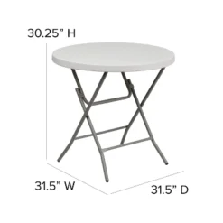Flash Furniture 2.63-Foot Round Granite White Plastic Folding Table 10 Flash Furniture 2.63-Foot Round Granite White Plastic Folding Table -Flash Furniture GUEST fedbe752 f069 456c b31f d8e2c8b56c50