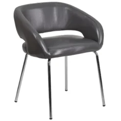 Flash Furniture Fusion Series Contemporary LeatherSoft Side Reception Chair With Chrome Legs 24 Flash Furniture Fusion Series Contemporary LeatherSoft Side Reception Chair With Chrome Legs -Flash Furniture GUEST ff7ff3cd 6545 4377 bfcf aad772b64d83