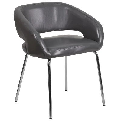 Flash Furniture Fusion Series Contemporary LeatherSoft Side Reception Chair With Chrome Legs 11 Flash Furniture Fusion Series Contemporary LeatherSoft Side Reception Chair With Chrome Legs - Image 11