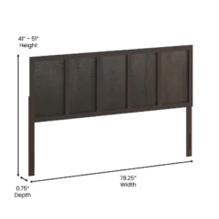Flash Furniture Oliver Paneled Wooden Adjustable Headboard For Universal Metal Bed Frames 13 Flash Furniture Oliver Paneled Wooden Adjustable Headboard For Universal Metal Bed Frames -Flash Furniture GUEST ff812880 9176 4dc2 9048 91f7efd3b188