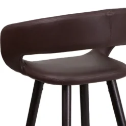 Flash Furniture Brynn Series 24'' High Contemporary Vinyl Rounded Back Counter Height Stool With Cappuccino Wood Frame 16 Flash Furniture Brynn Series 24'' High Contemporary Vinyl Rounded Back Counter Height Stool With Cappuccino Wood Frame -Flash Furniture GUEST ffd97523 8a65 4fb2 b86e 9d6d38f12570